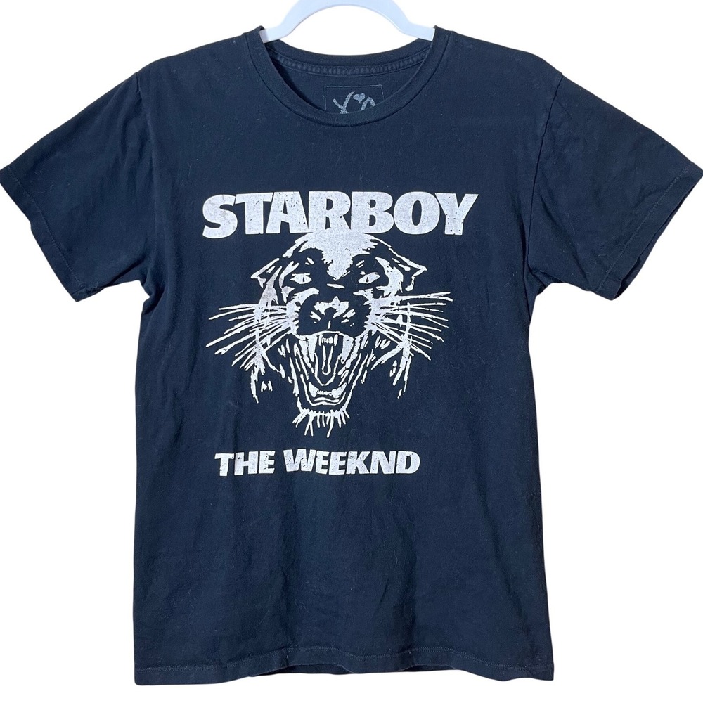 XO Authentic 2017 Tour The Weeknd Starboy Panther Graphic Tee Size Large‎